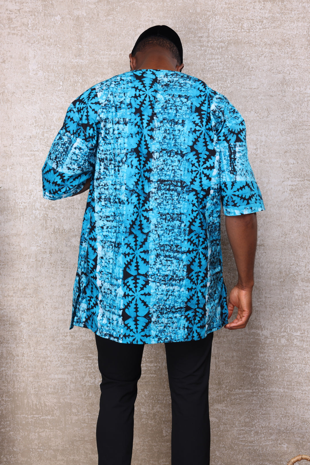 Authentic African batik shirt.
