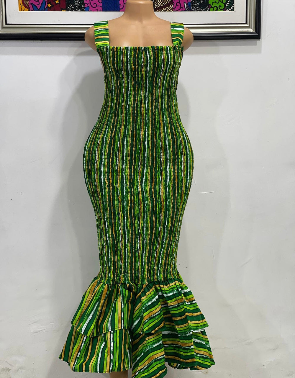 African smoked dress.