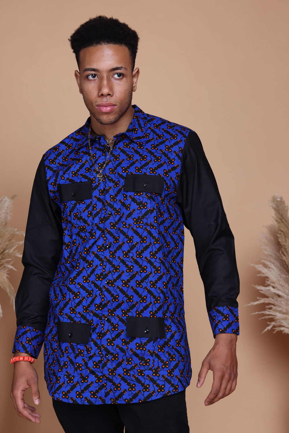 African print men shirt.