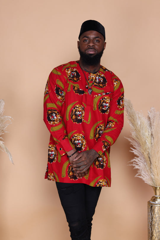 Nigeria 🇳🇬 Isi Agu Long Sleeves Men Shirt.