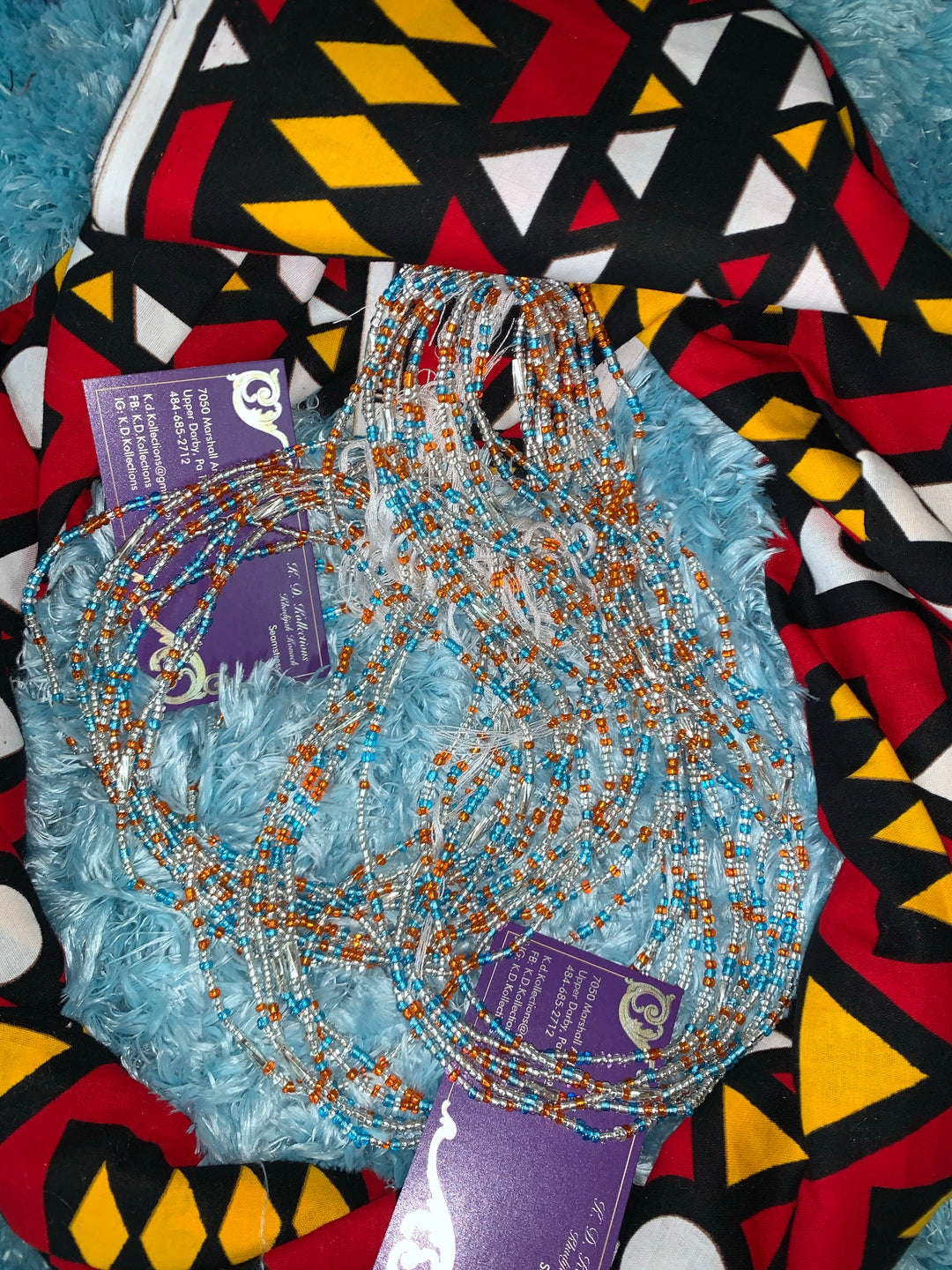 Beautiful West African Multicolored waist beads. Pls read description. - K.D.Kollections Store