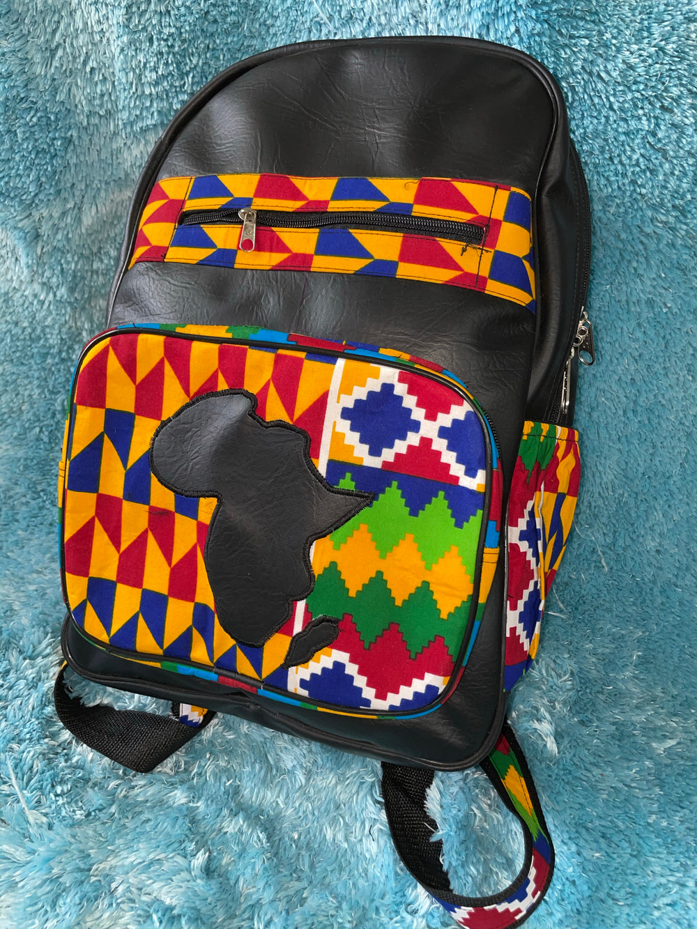 Large African print backpack🔥