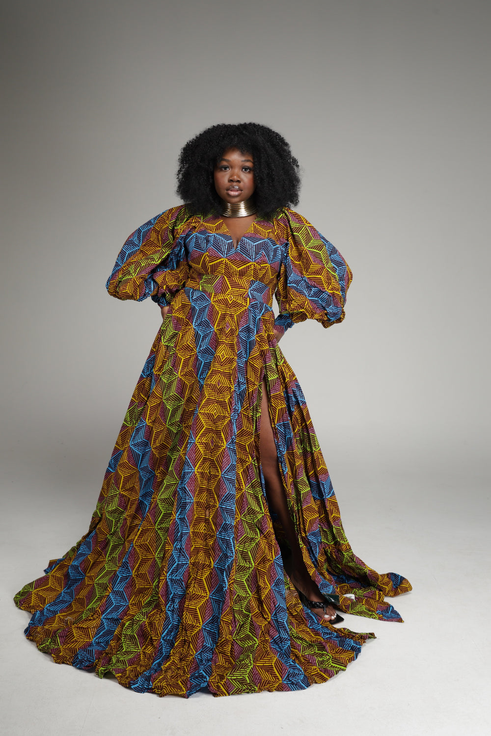 African print ball gown, African print dress.❤️‍🔥