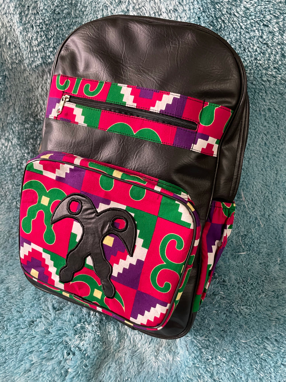 Large African print backpack🔥