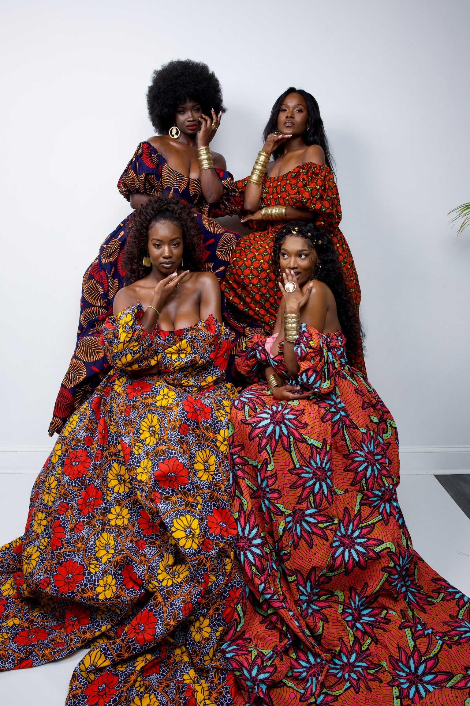 African print maxi dresses.🔥
