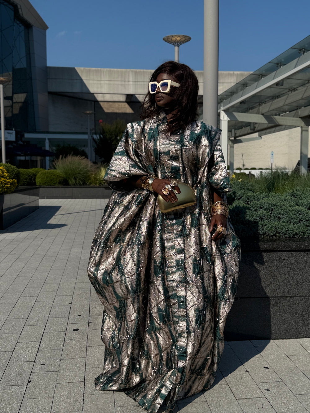 Luxe rich auntie bubu/kaftan gown