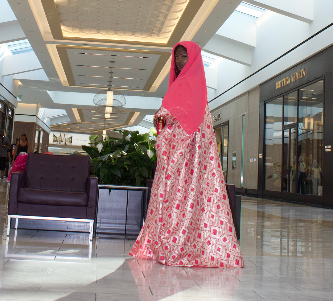 Luxe rich auntie bubu gown.