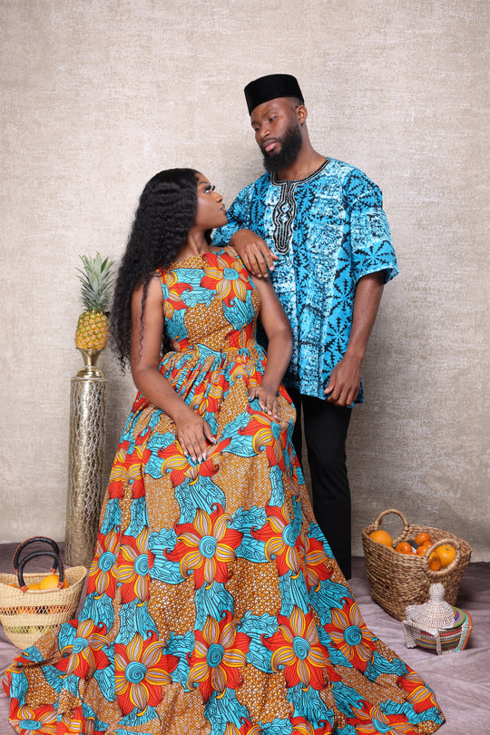 Authentic African batik shirt.