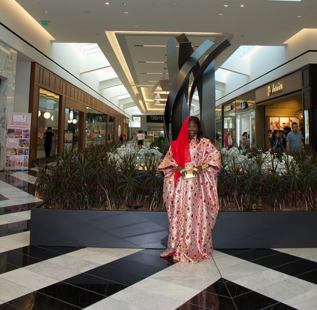 Luxe rich auntie bubu gown.