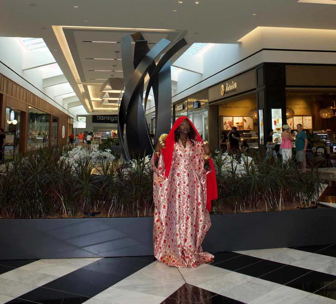 Luxe rich auntie bubu gown.