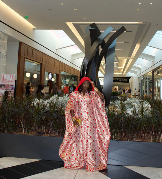 Luxe rich auntie bubu gown.