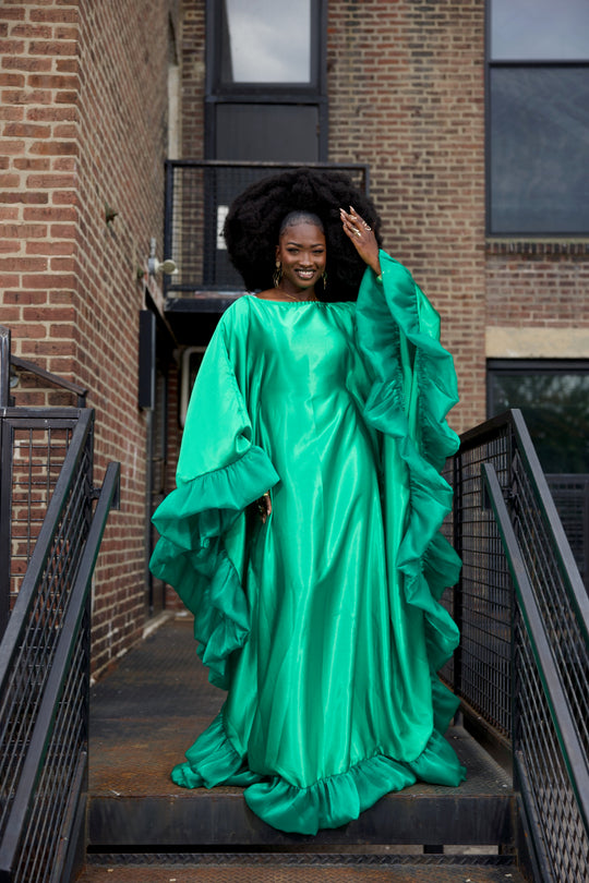 Luxe rich auntie bubu/kaftan gown