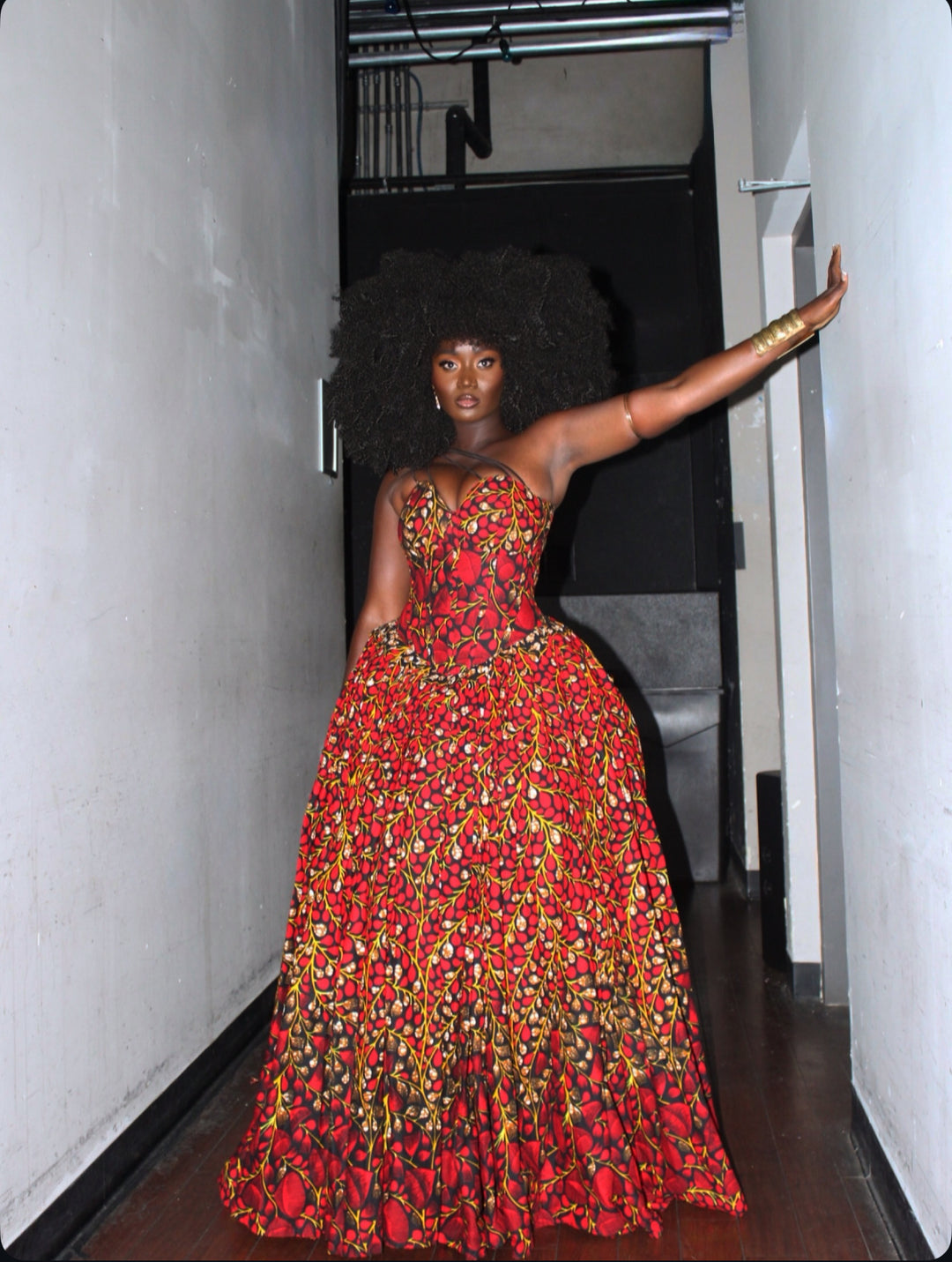 red carpet african print dresses Odiri African Print Dress