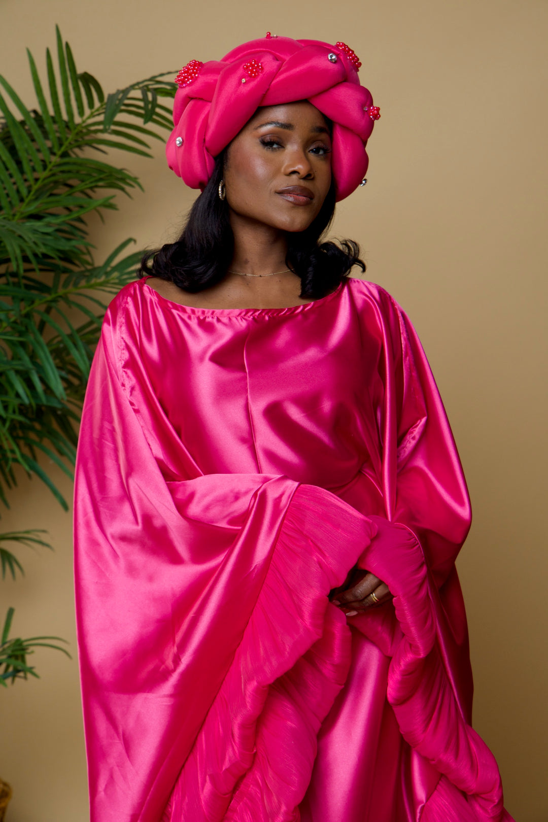 Gigantic braided headgear/headwrap.