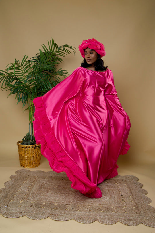 Luxe rich auntie bubu/kaftan gown