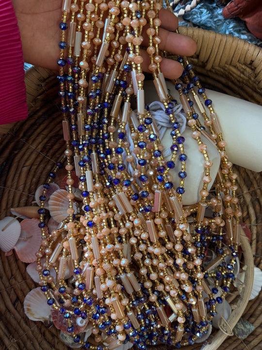 Crystal waist beads