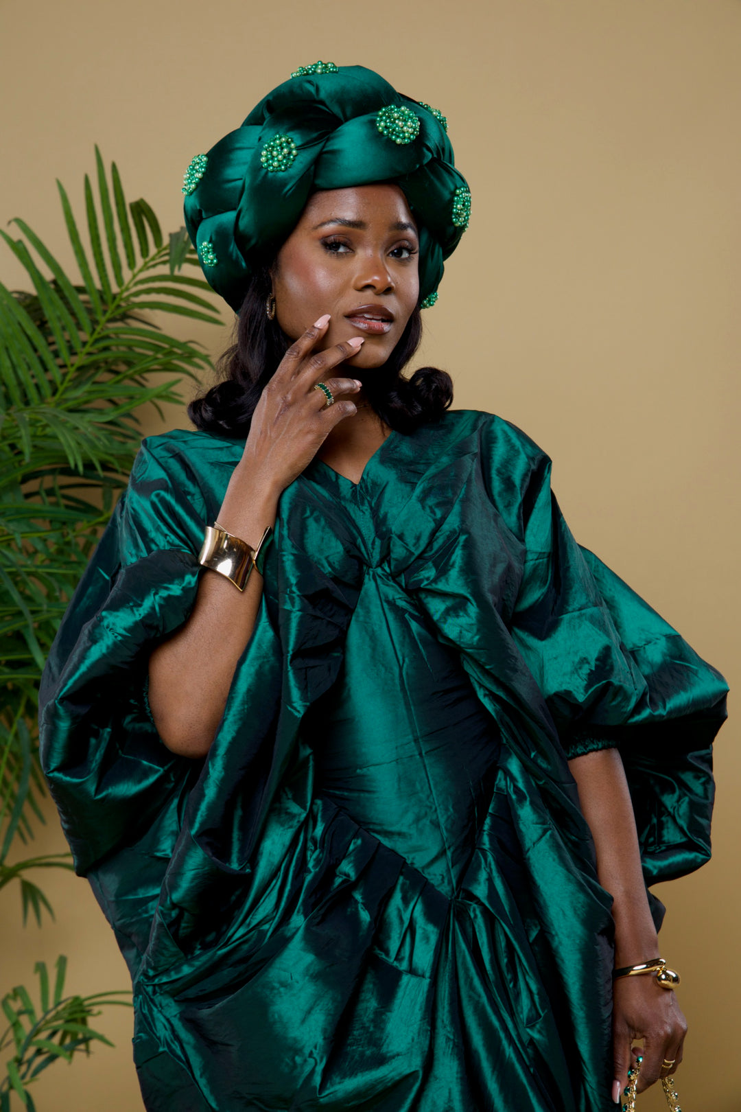 Gigantic braided headgear/headwrap