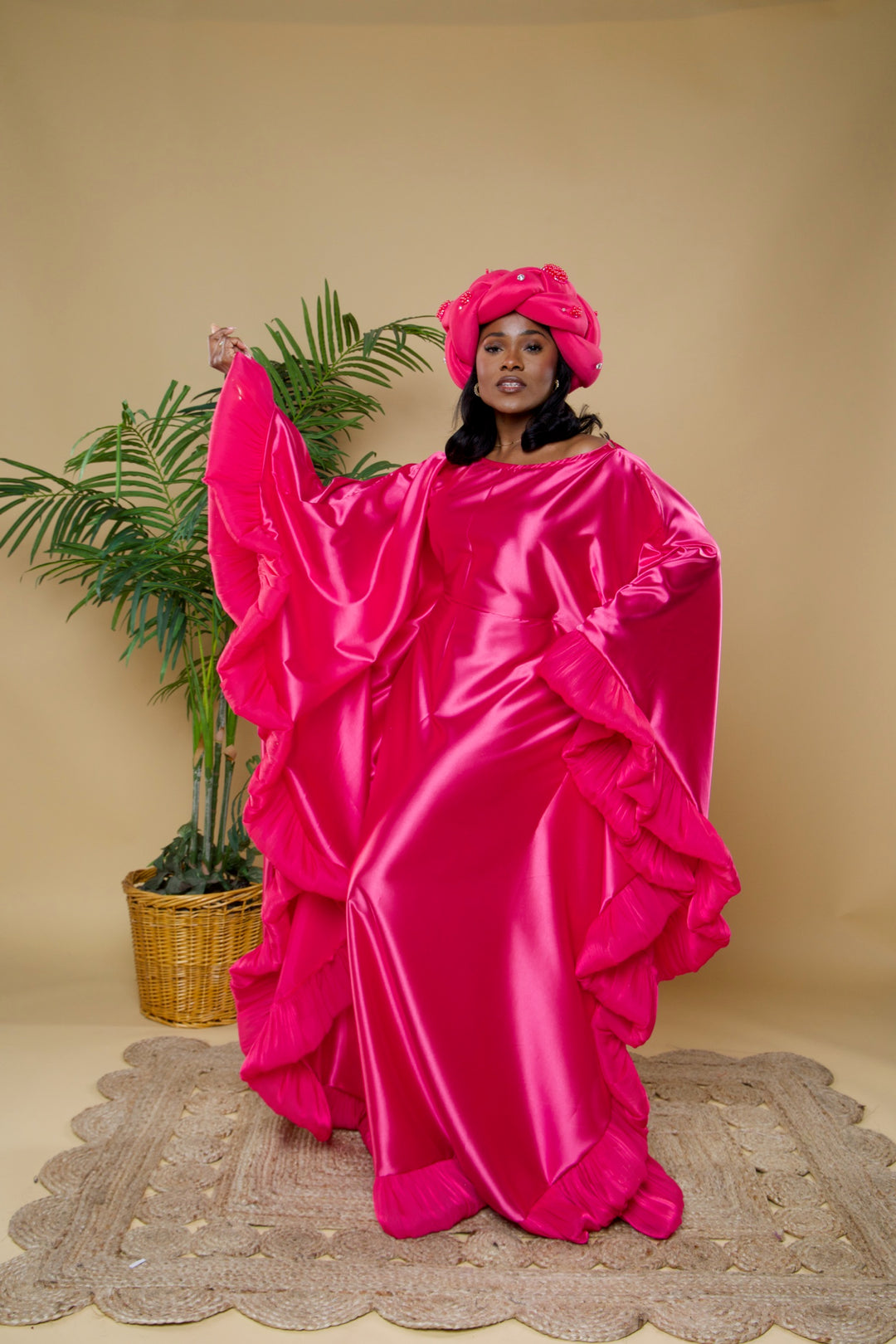 Luxe rich auntie bubu/kaftan gown