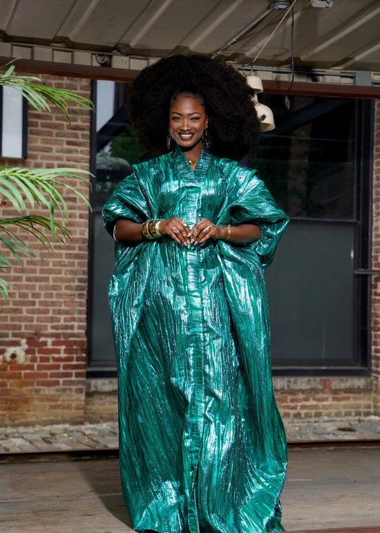 Luxe rich auntie bubu/kaftan gown