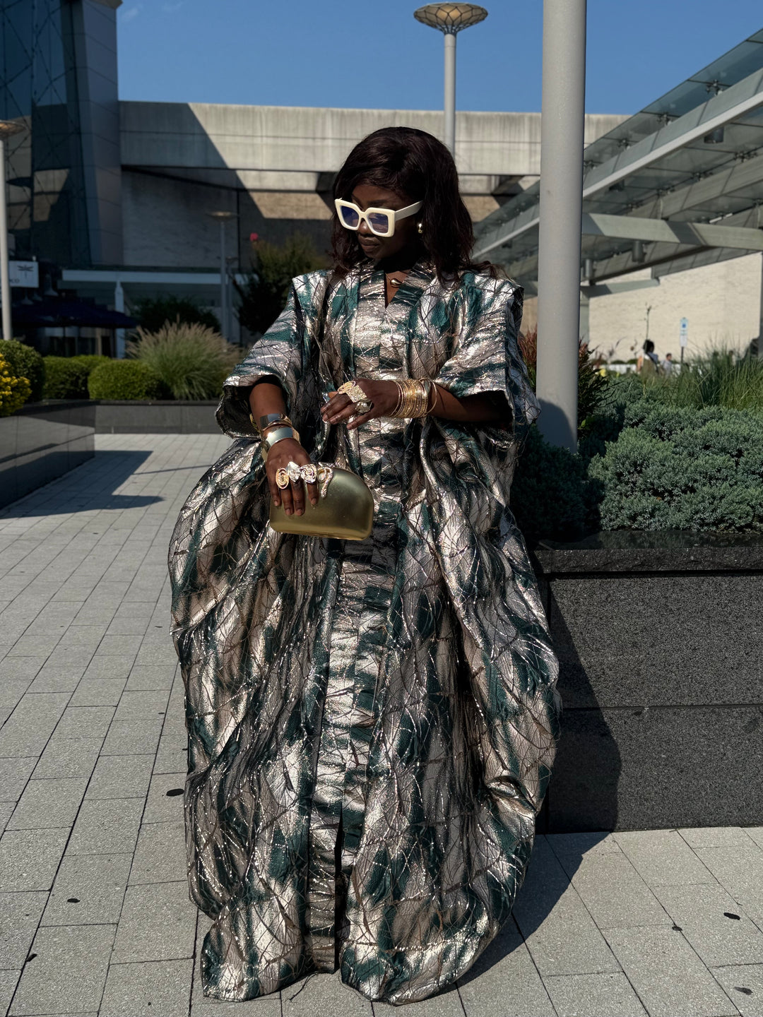 Luxe rich auntie bubu/kaftan gown