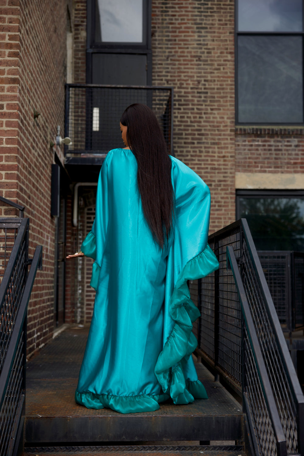 Luxe rich auntie bubu/kaftan gown