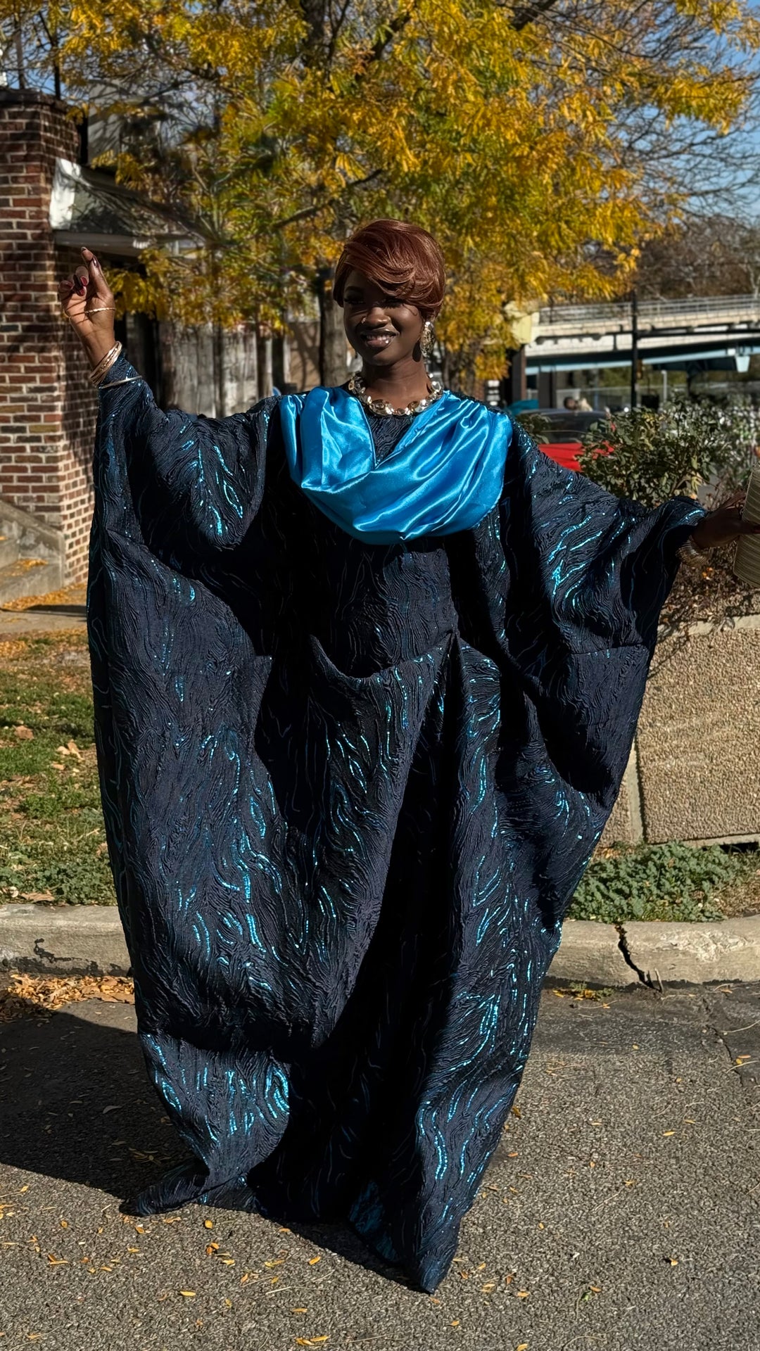 Luxe Premium Brocade Rich Aunty Bubu Gown.