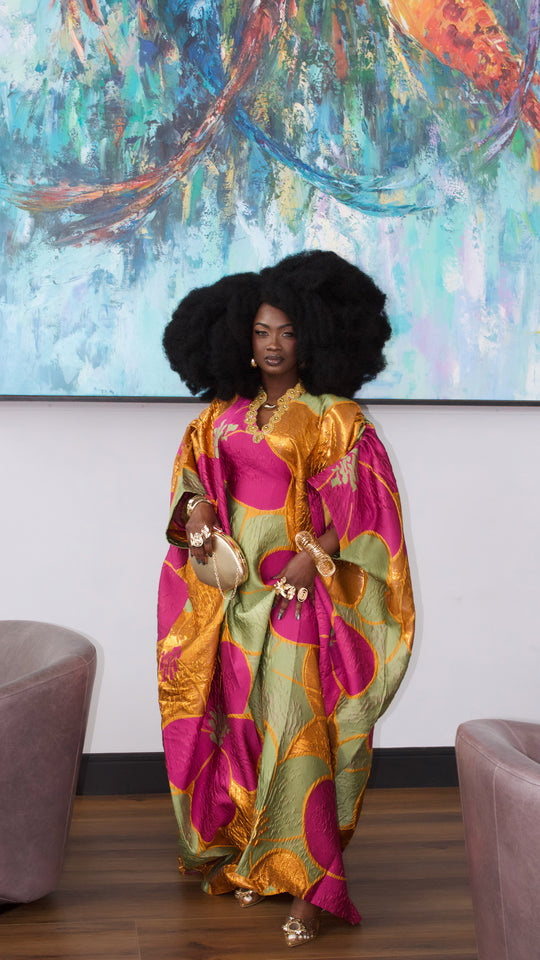 The Royal Petal Brocade Bubu Gown.