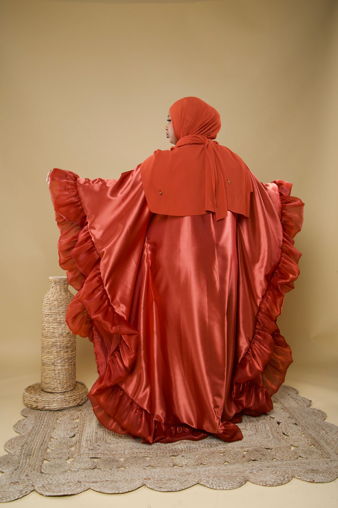 Luxe rich auntie bubu/kaftan gown.