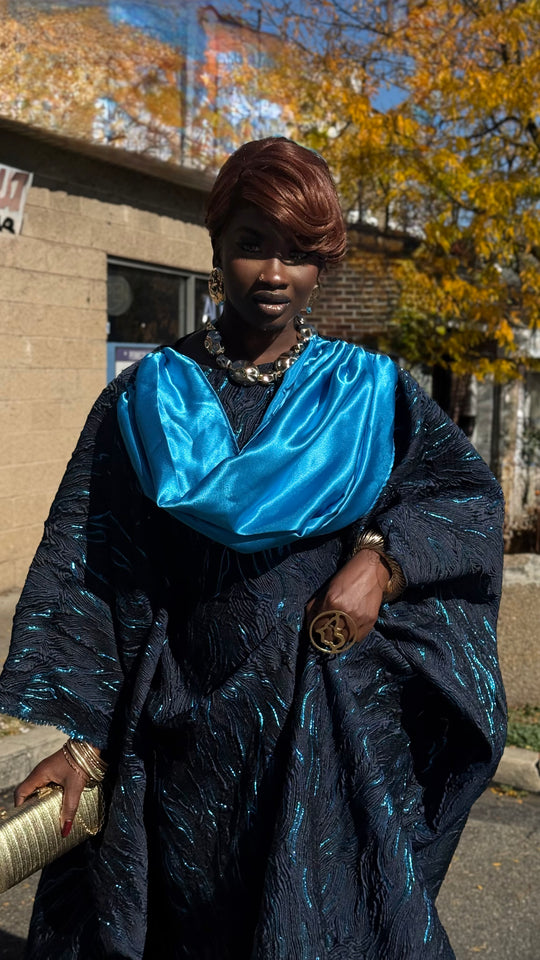 Luxe Premium Brocade Rich Aunty Bubu Gown.