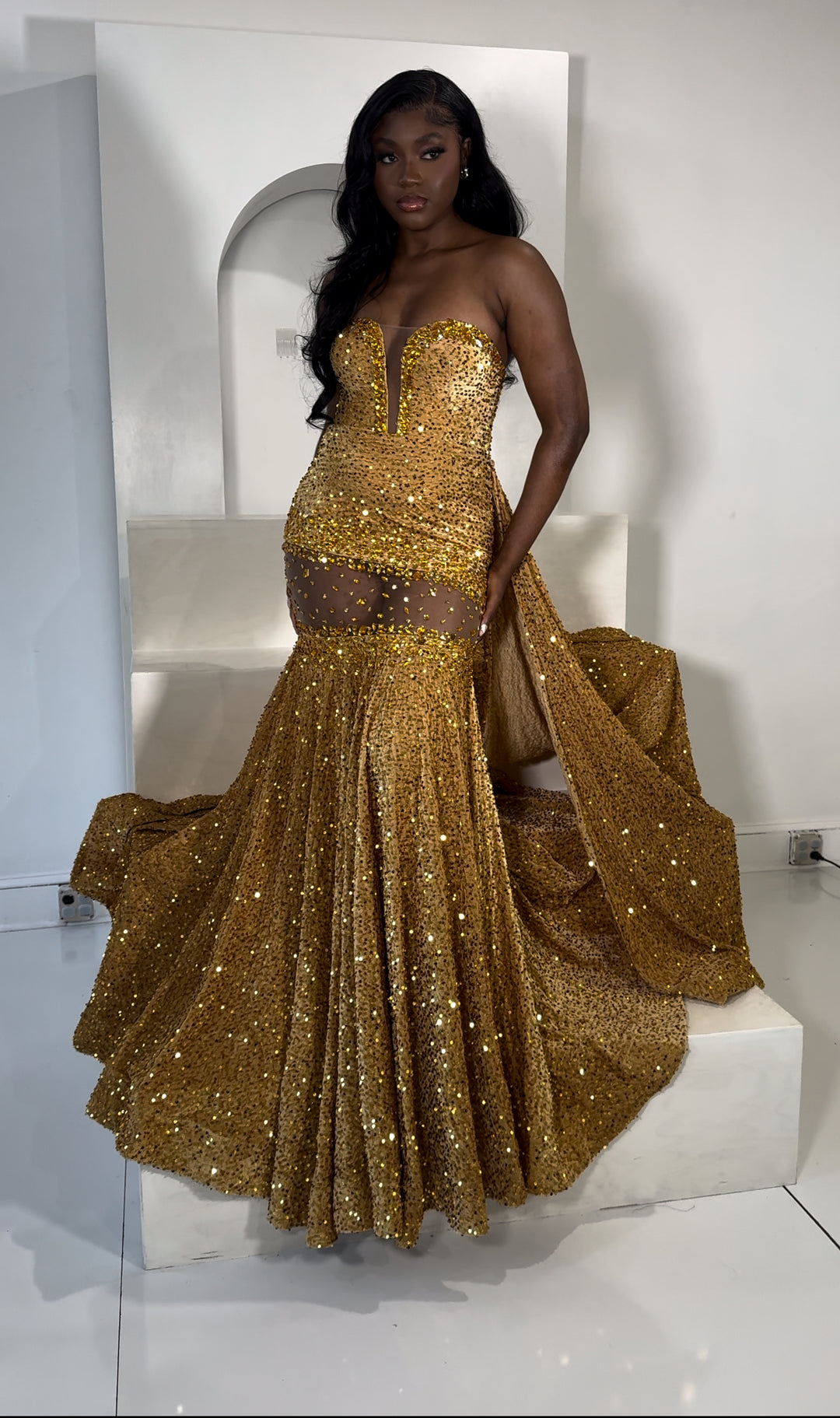 Sequins Prom Dress K.D.Kollections Store Sequins Prom Dress K.D.Kollections Store