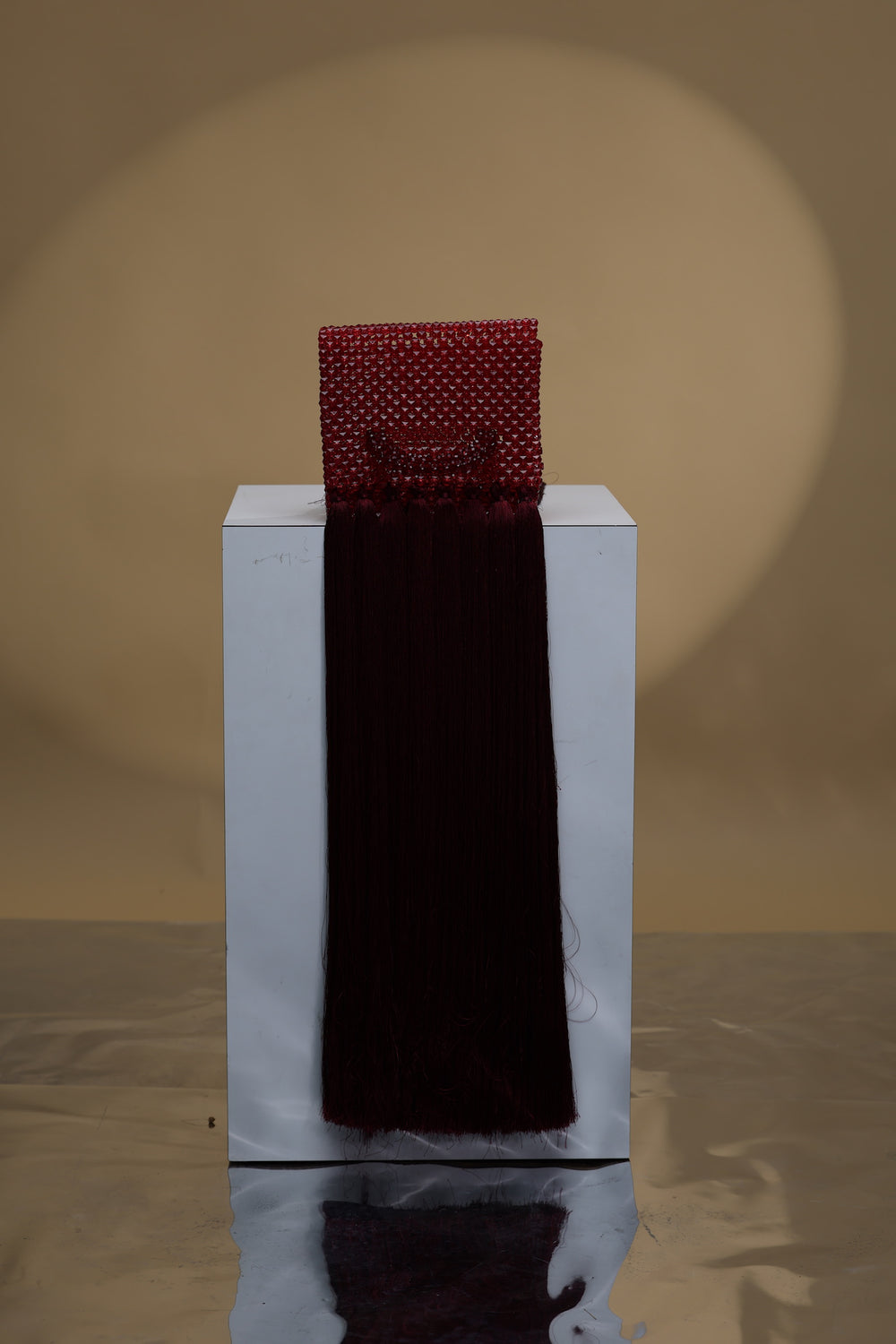 Handcrafted Beaded Bag With Fringe