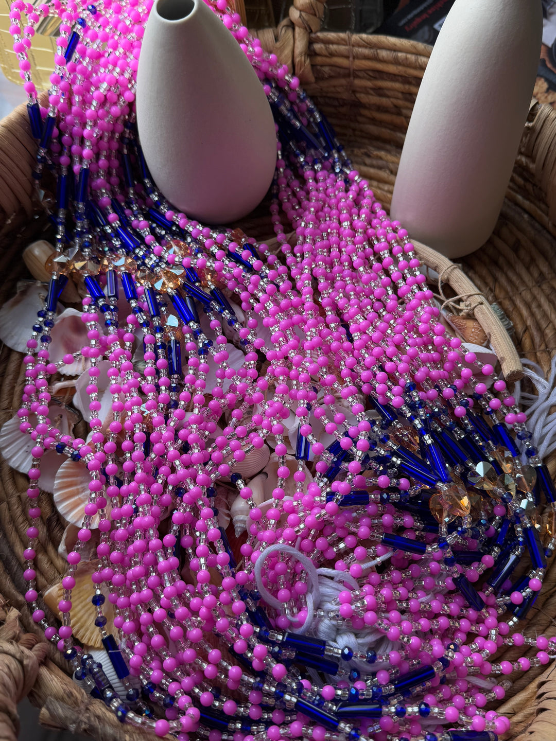 Crystal waist beads