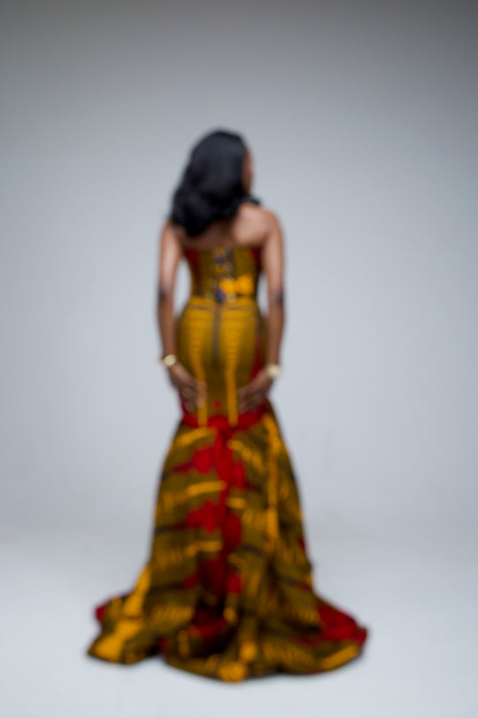 Corset African Print Prom/Wedding Mermaid Dress