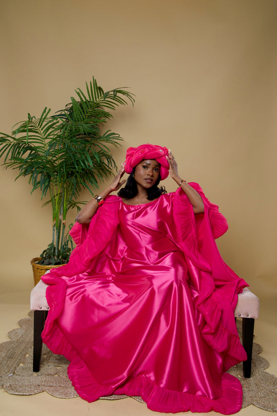 Luxe rich auntie bubu/kaftan gown
