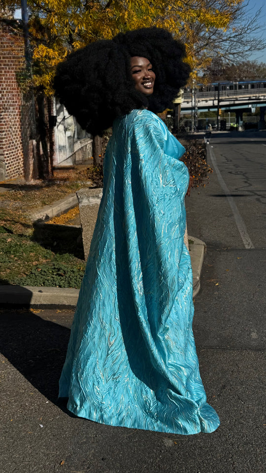 Luxe Premium Brocade Rich Aunty Bubu Gown.