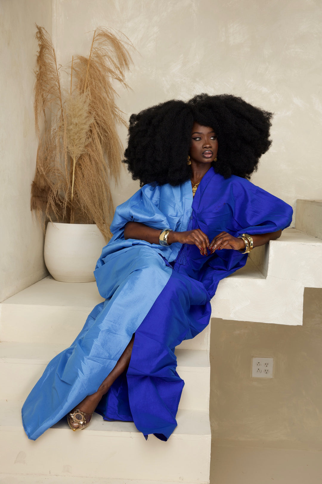 Regal Luxe Premium Taffeta Bubu Gown✨