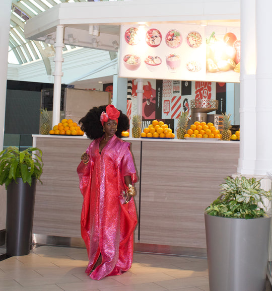 Luxe African rich aunty bubu gown.