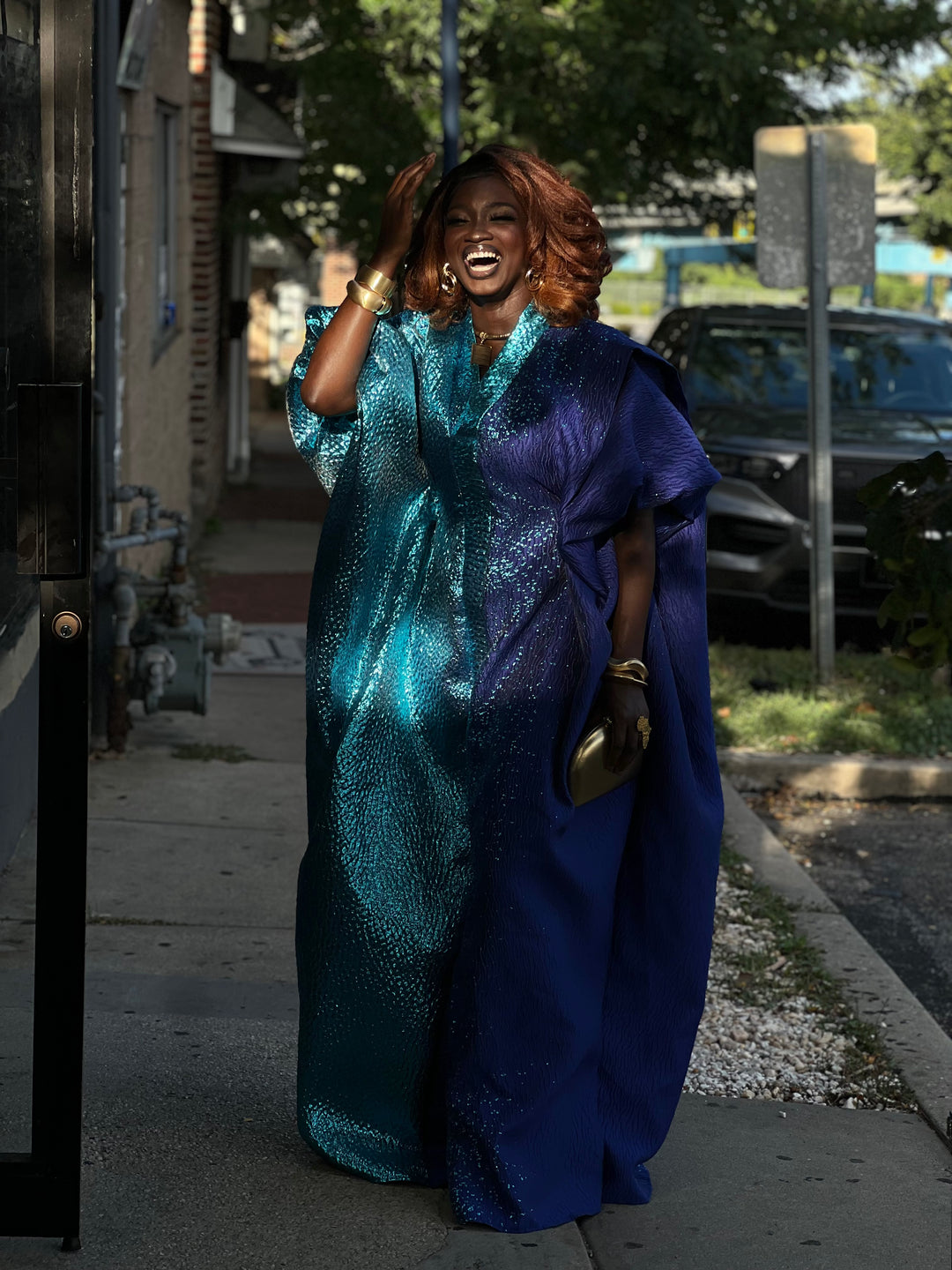 Luxury African rich auntie bubu gown