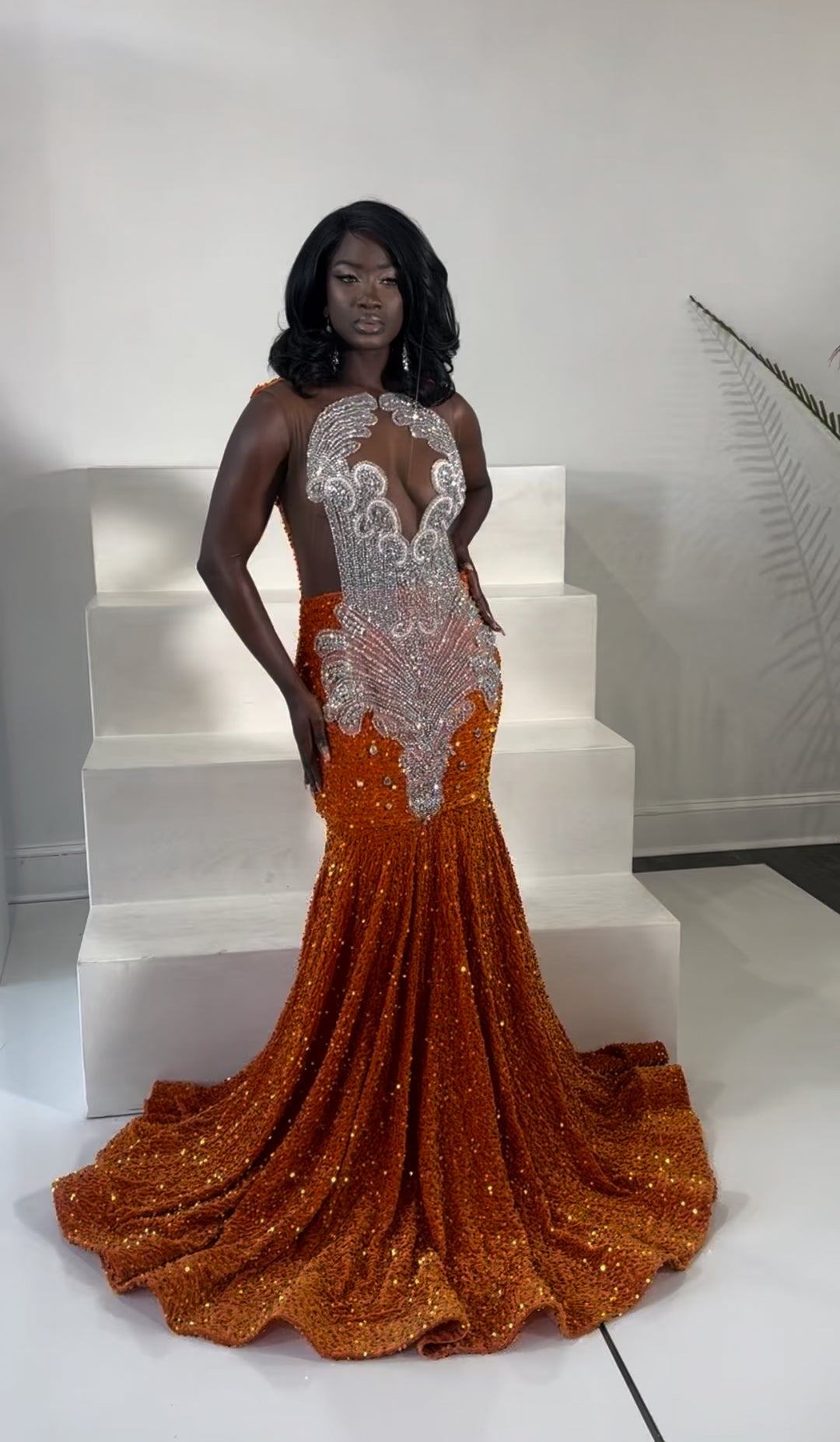 Velvet sequins prom dress K.D.Kollections Store Velvet sequins prom dress K.D.Kollections Store