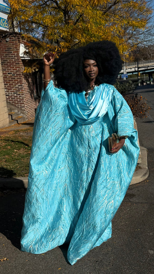 Luxe Premium Brocade Rich Aunty Bubu Gown.