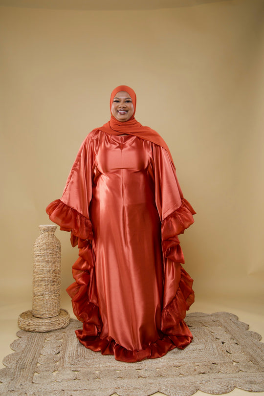 Luxe rich auntie bubu/kaftan gown.