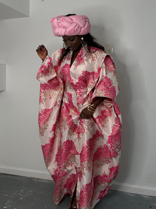 Luxe rich auntie bubu/kaftan gown