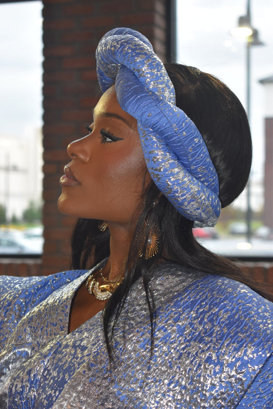 Luxe Brocade Bubu Gown✨🩵