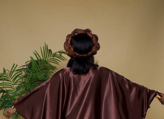 Gigantic braided headgear/headwrap.