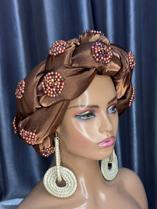 Gigantic braided headgear/headwrap.