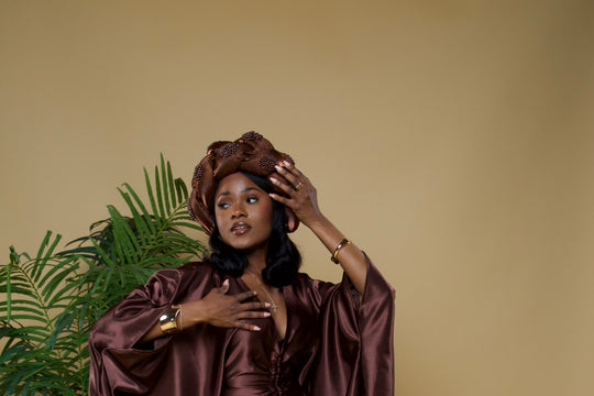 Gigantic braided headgear/headwrap.