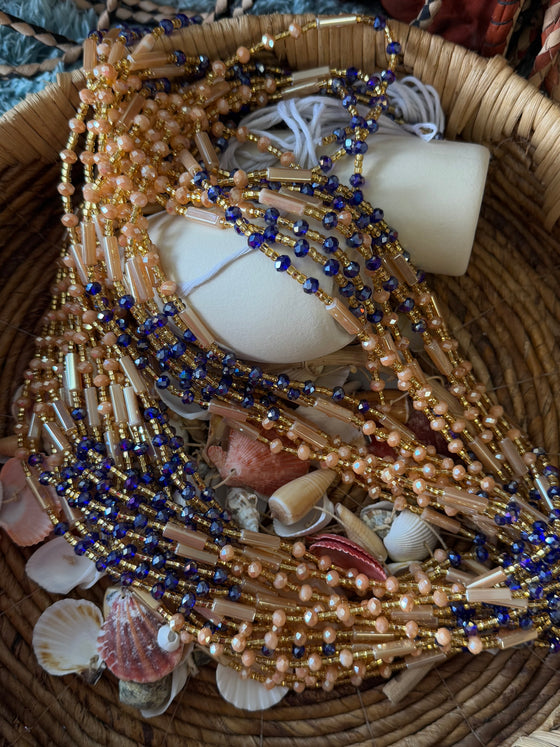 Crystal waist beads
