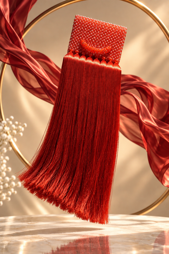 Handcrafted Beaded Bag With Fringe