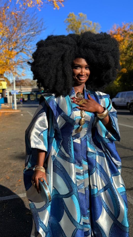 Luxe Premium Brocade Rich Aunty Bubu Gown.