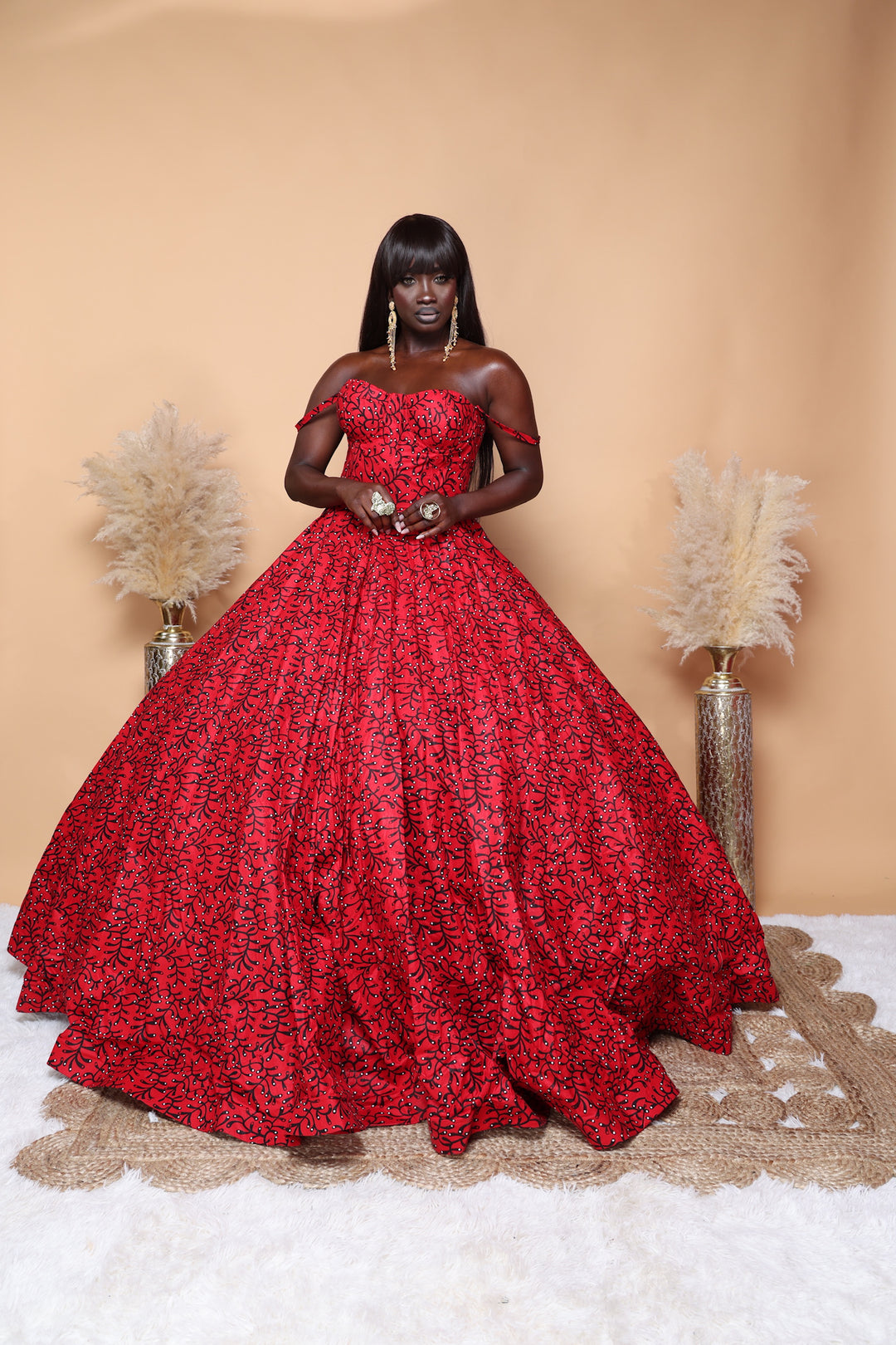 Royalty African print corset ball gown. Royalty African print corset ball gown.